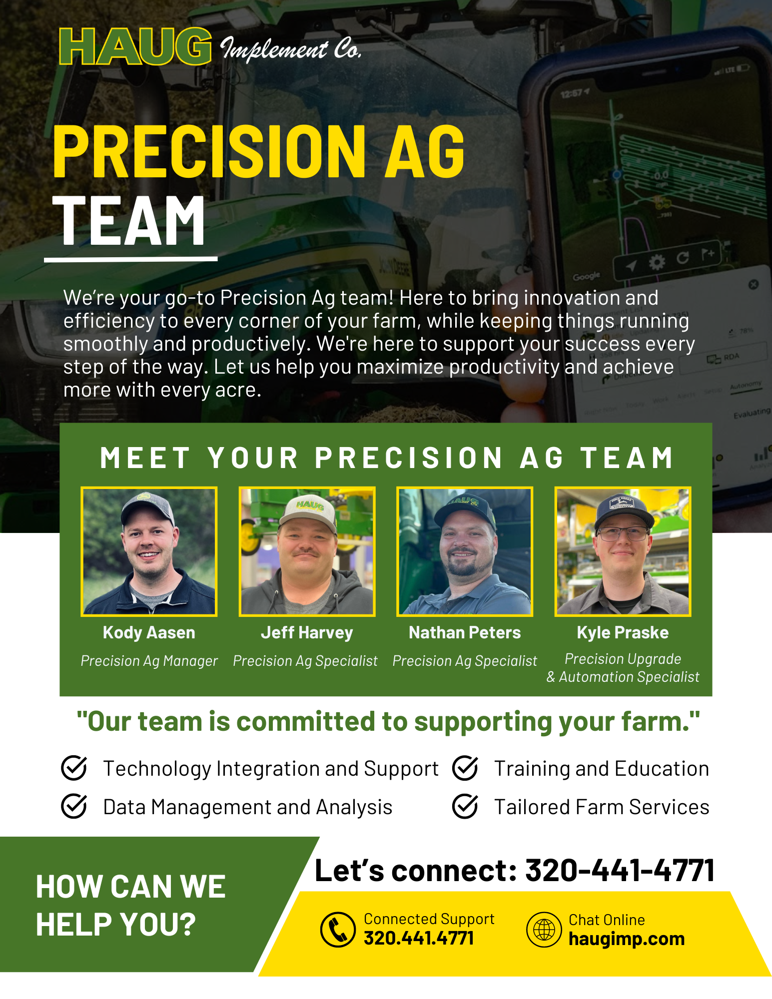 Precision Ag Team at Haug Implement Company